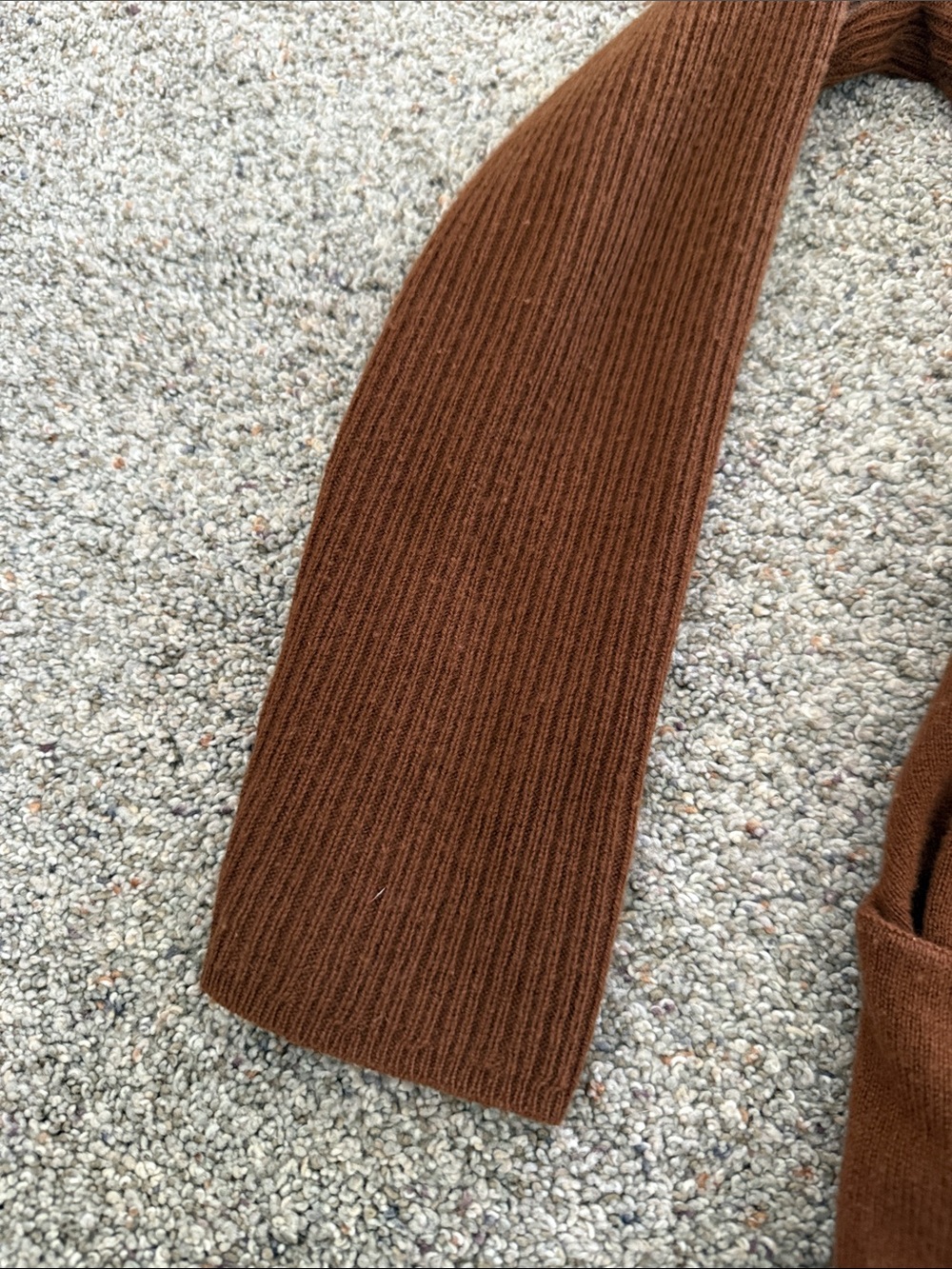 Theory Women's Open-Front Long Cardigan Sweater Rust P - Picture 4 of 6